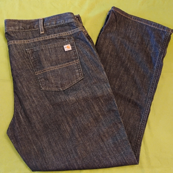 Carhartt Denim - Carhartt FR Flame Resistant CAT 2 2112 Dark Blue Denim Jeans Size 20P